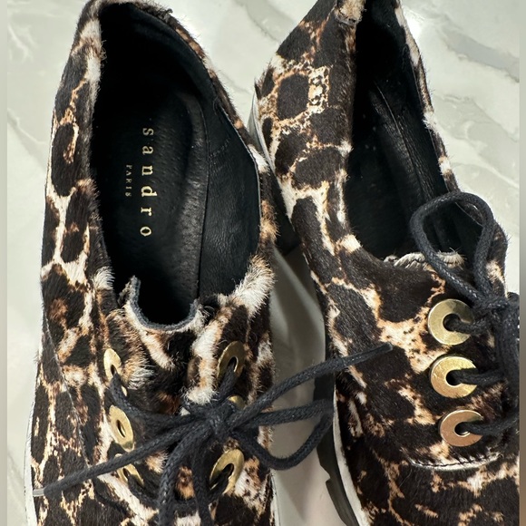 Sandro leopard Oxfords - Picture 4 of 9